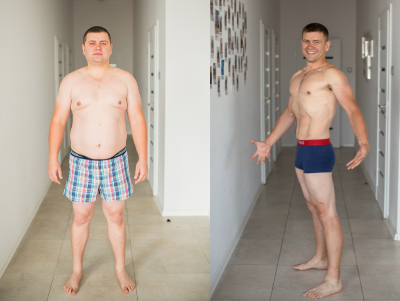 Przemek – minus 30 kg, plus mięśnie, energia i… krata na brzuchu!