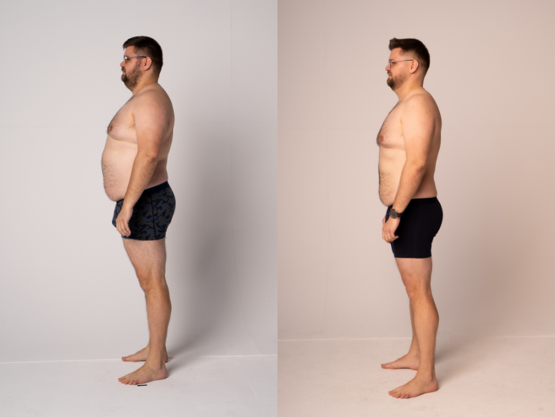 Łukasz schudł 21 kg w 2 miesiące. Efekt? Wygląda jak zupełnie inna osoba